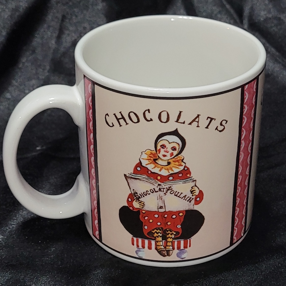 Like New Sakura Coffee Cup~Sweet Treats~Gracey Knight Mug~Paris~Clowns~Chocolate